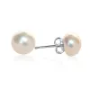Sterling Silver Freshwater Pearl Stud Earrings sold by Capsul Jewelry