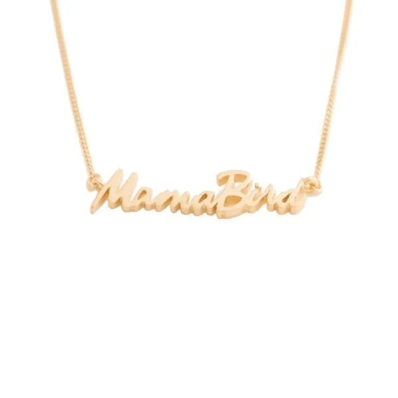 Sterling Silver Mama Bird Signature Necklace sold by Capsule Jewelry