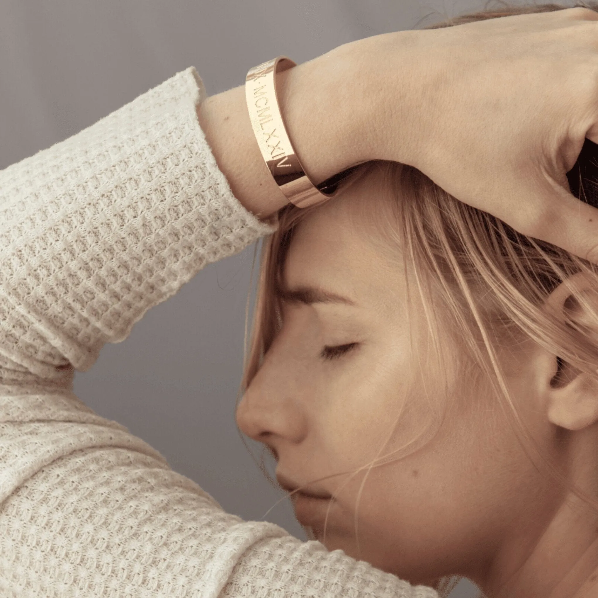 Custom Wide Classic Cuff sold by Capsul Jewelry product image thumbnail 3