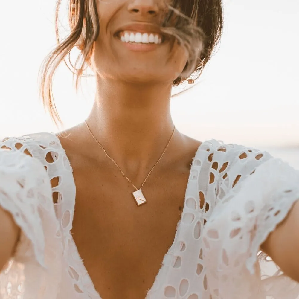 Custom Love Letter Envelope Necklace sold by Capsul Jewelry product image thumbnail 3