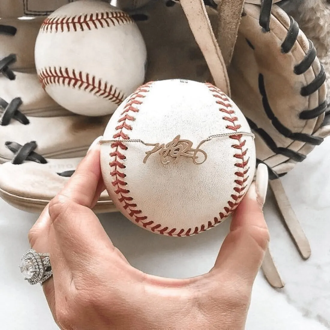 Custom Handwriting Necklace sold by Capsul Jewelry product image thumbnail 4