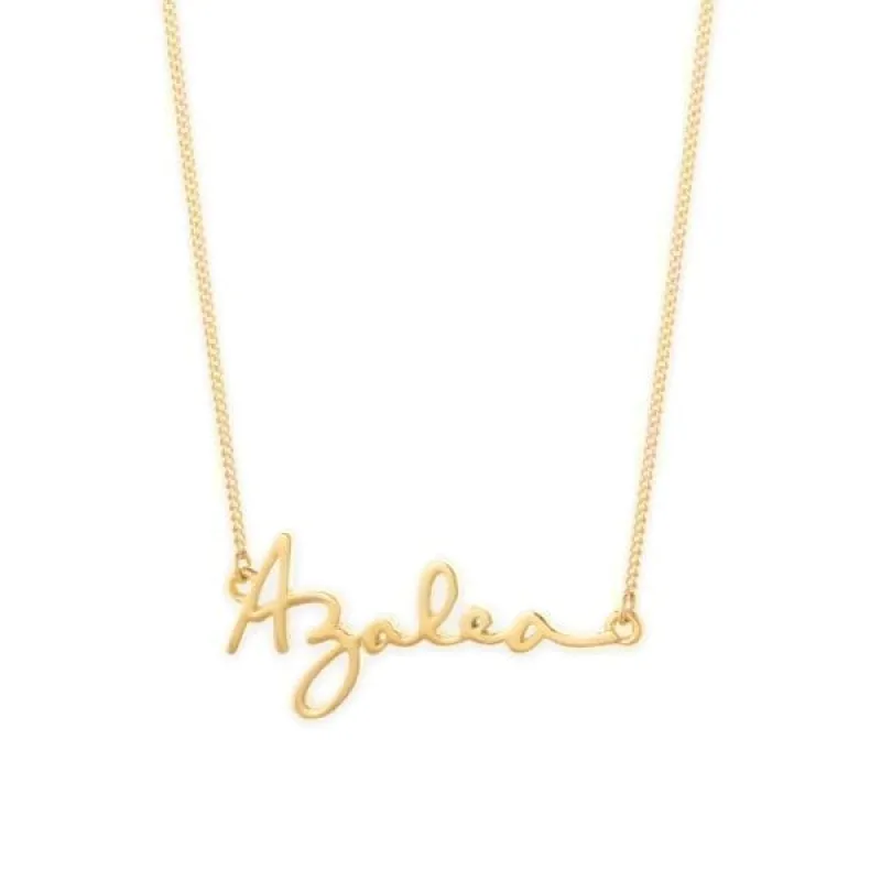 Custom Handwriting Necklace made by Capsul Jewelry