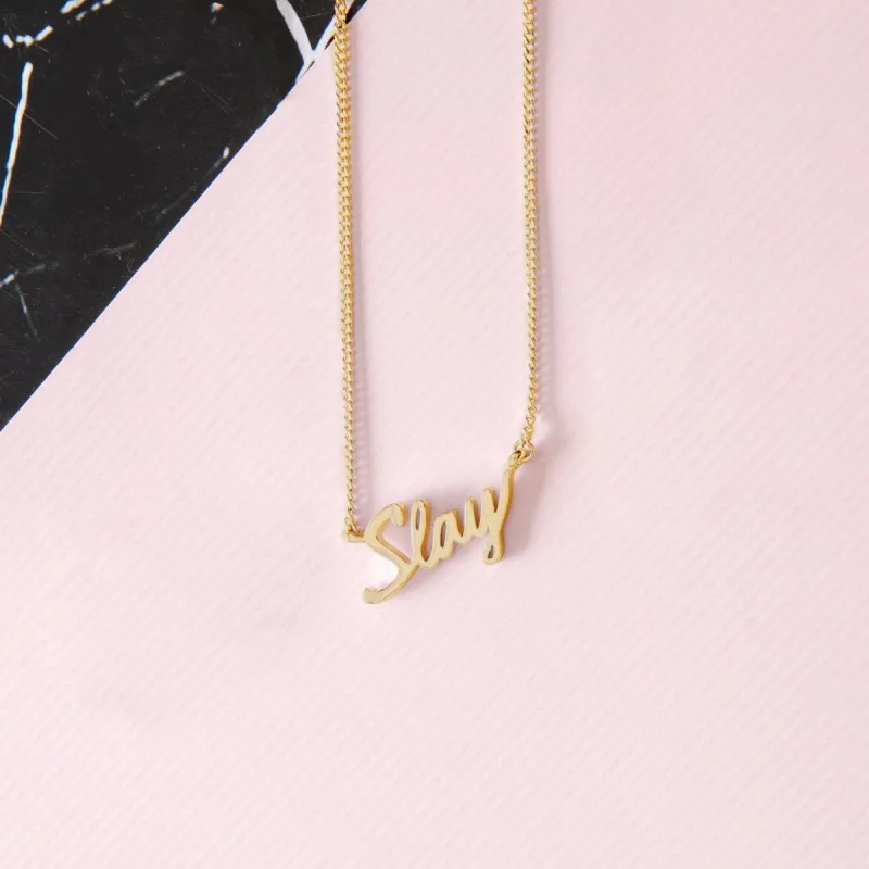 Slay Signature Necklace sold by Capsul Jewelry