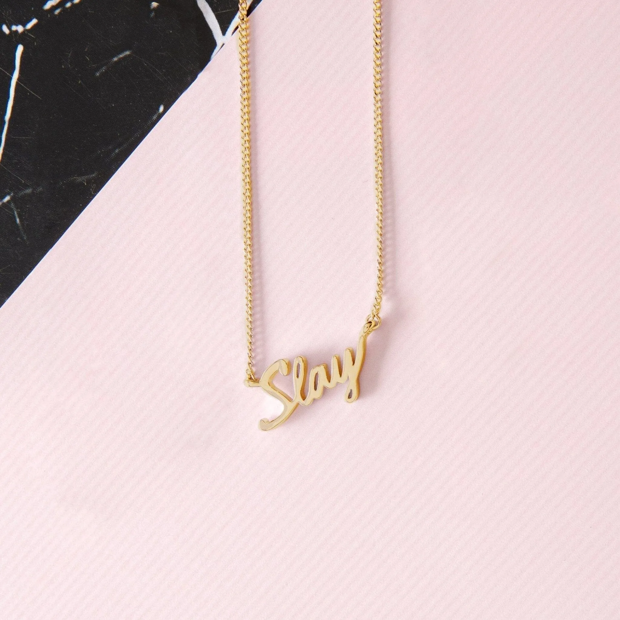 Slay Signature Necklace sold by Capsul Jewelry