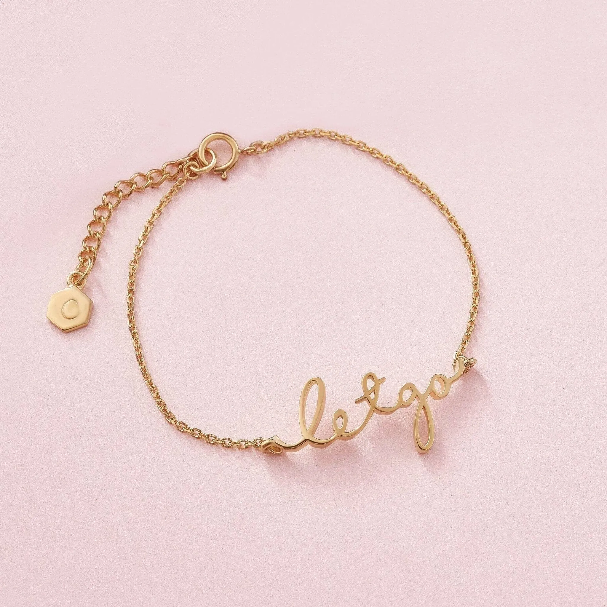 Sterling Silver Let Go Signature Bracelet sold by Capsul Jewelry