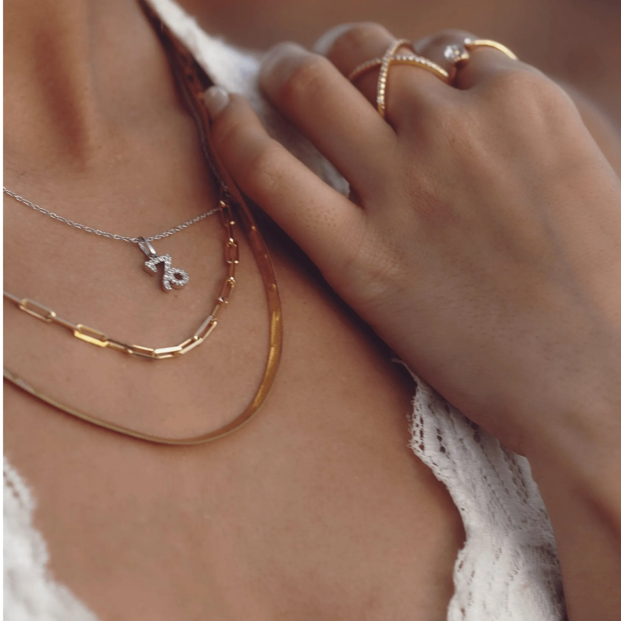 Sterling Silver Herringbone Chain Necklace sold by Capsul Jewelry product image thumbnail 5