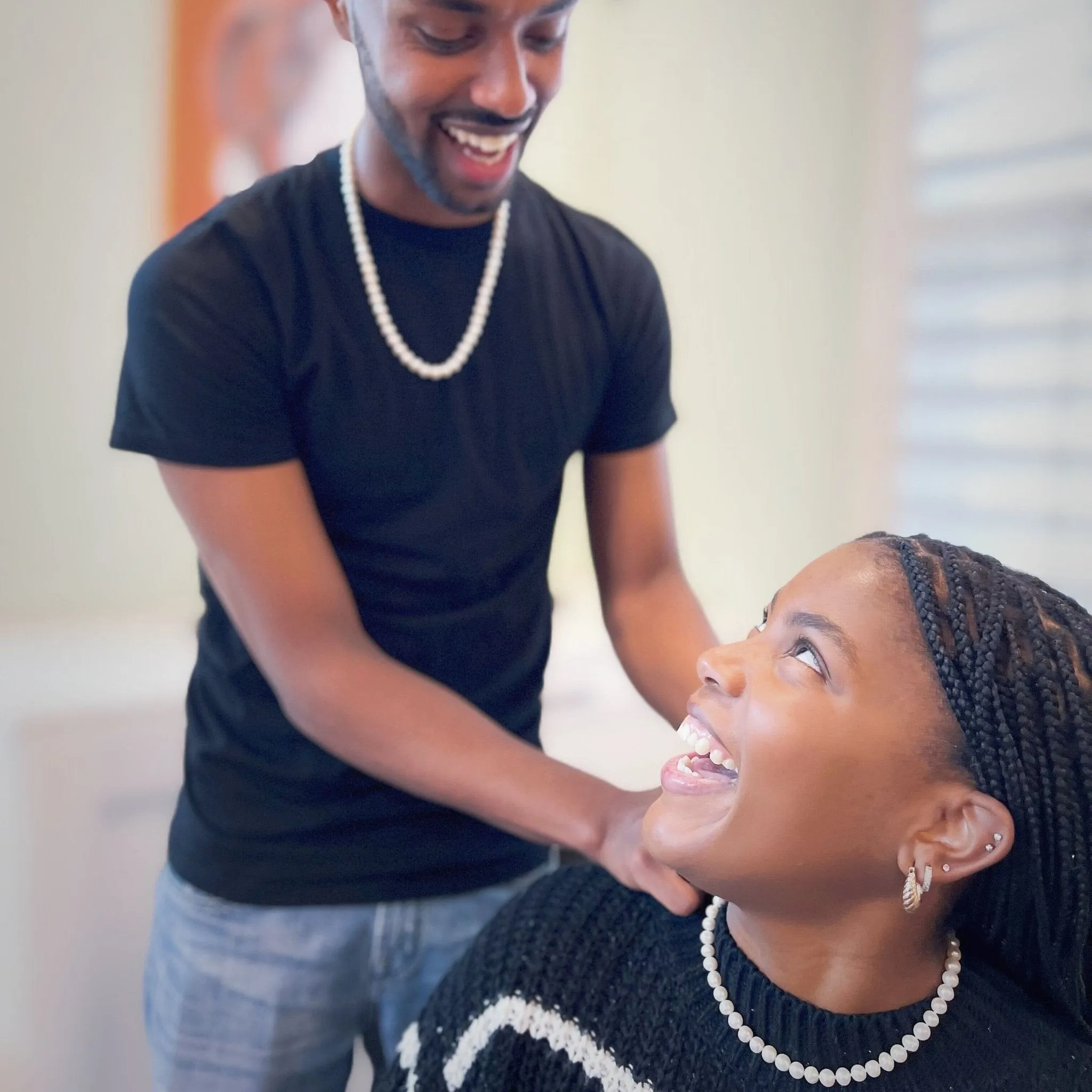 8 mm Sterling Silver Freshwater Pearl Necklace sold by Capsul Jewelry product image thumbnail 4