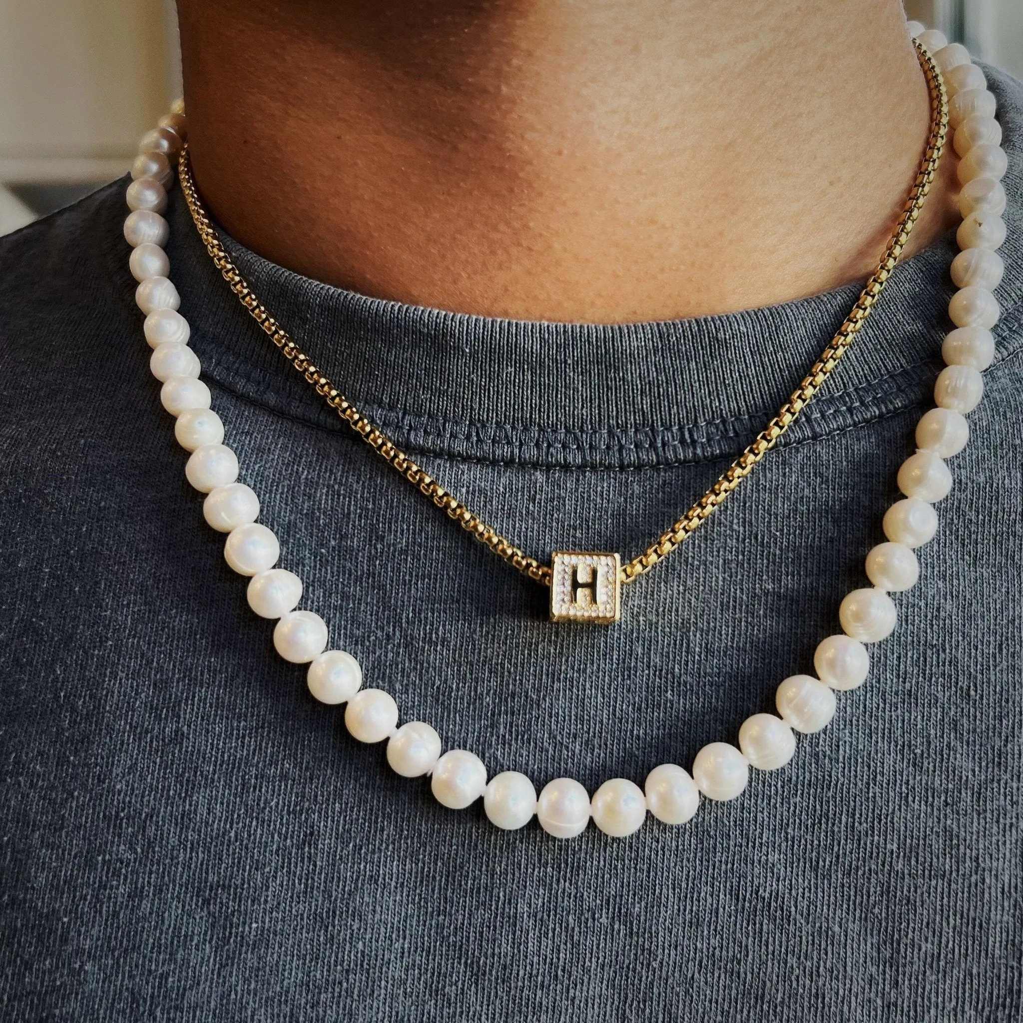 8 mm Sterling Silver Freshwater Pearl Necklace sold by Capsul Jewelry product image thumbnail 3