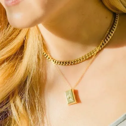 Love Letter Envelope Necklace sold by Capsul Jewelry product image thumbnail 3