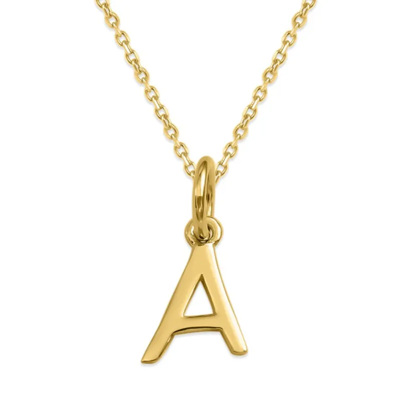 Sterling Silver Alphabet Initials Charms Necklace sold by Capsul Jewelry