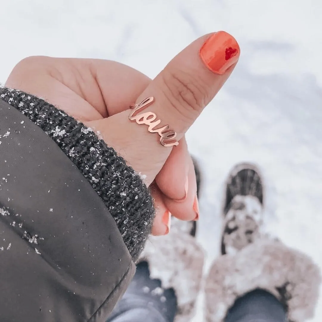 Love Signature Ring sold by Capsul Jewelry product image thumbnail 3