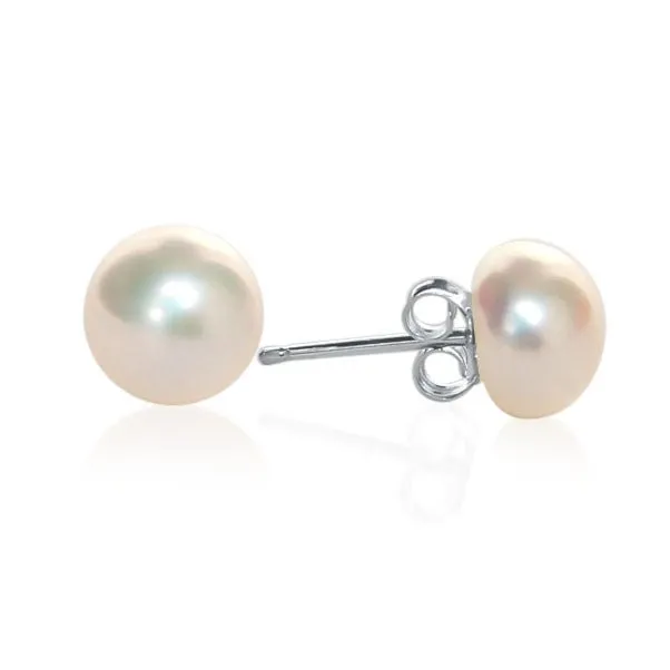 Classic Freshwater Pearl Necklace with Magnetic Clasp and pearl studs gift Set sold by Capsul Jewelry product image thumbnail 5