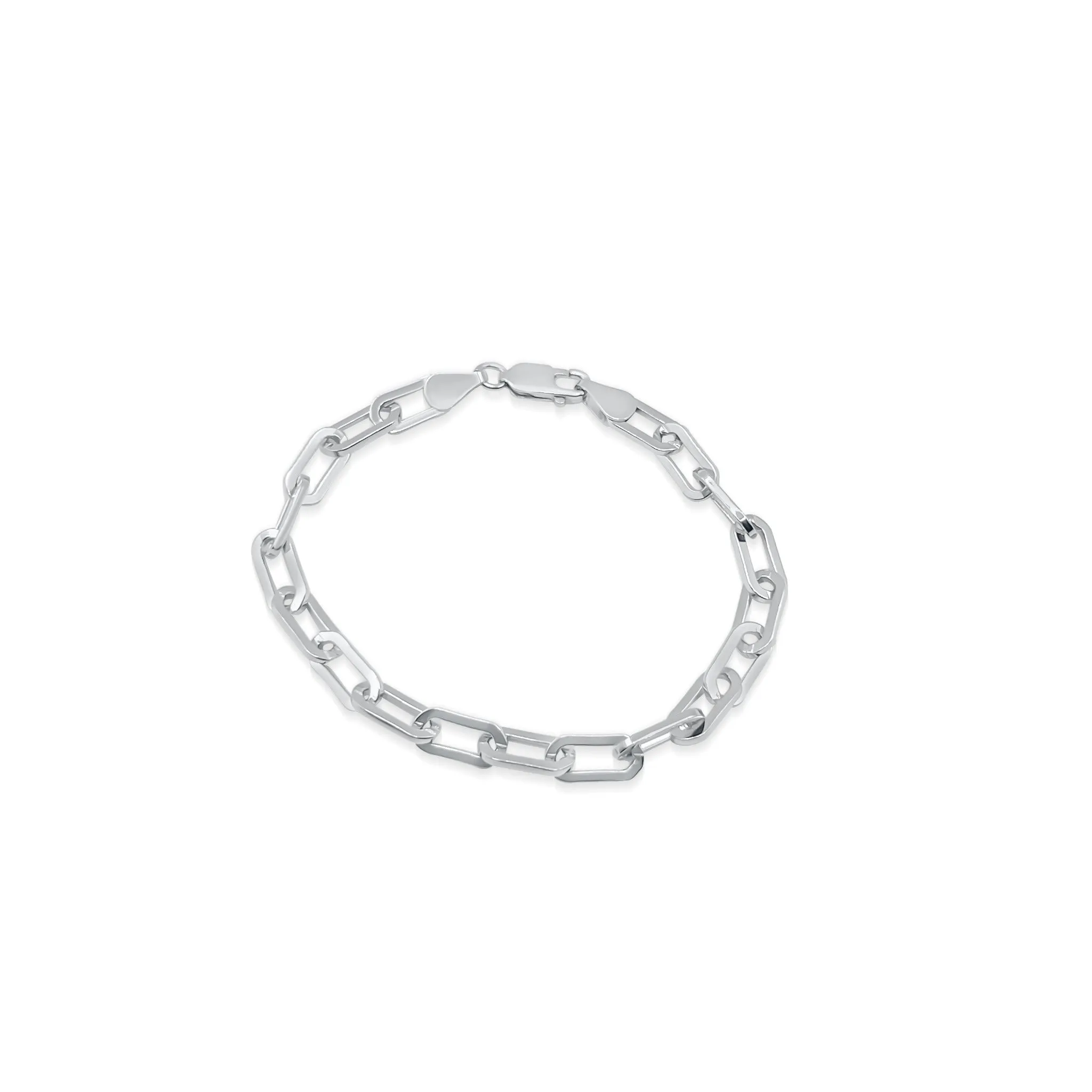 Sterling Silver Small Paperclip Chain Bracelet sold by Capsul Jewelry product image thumbnail 5