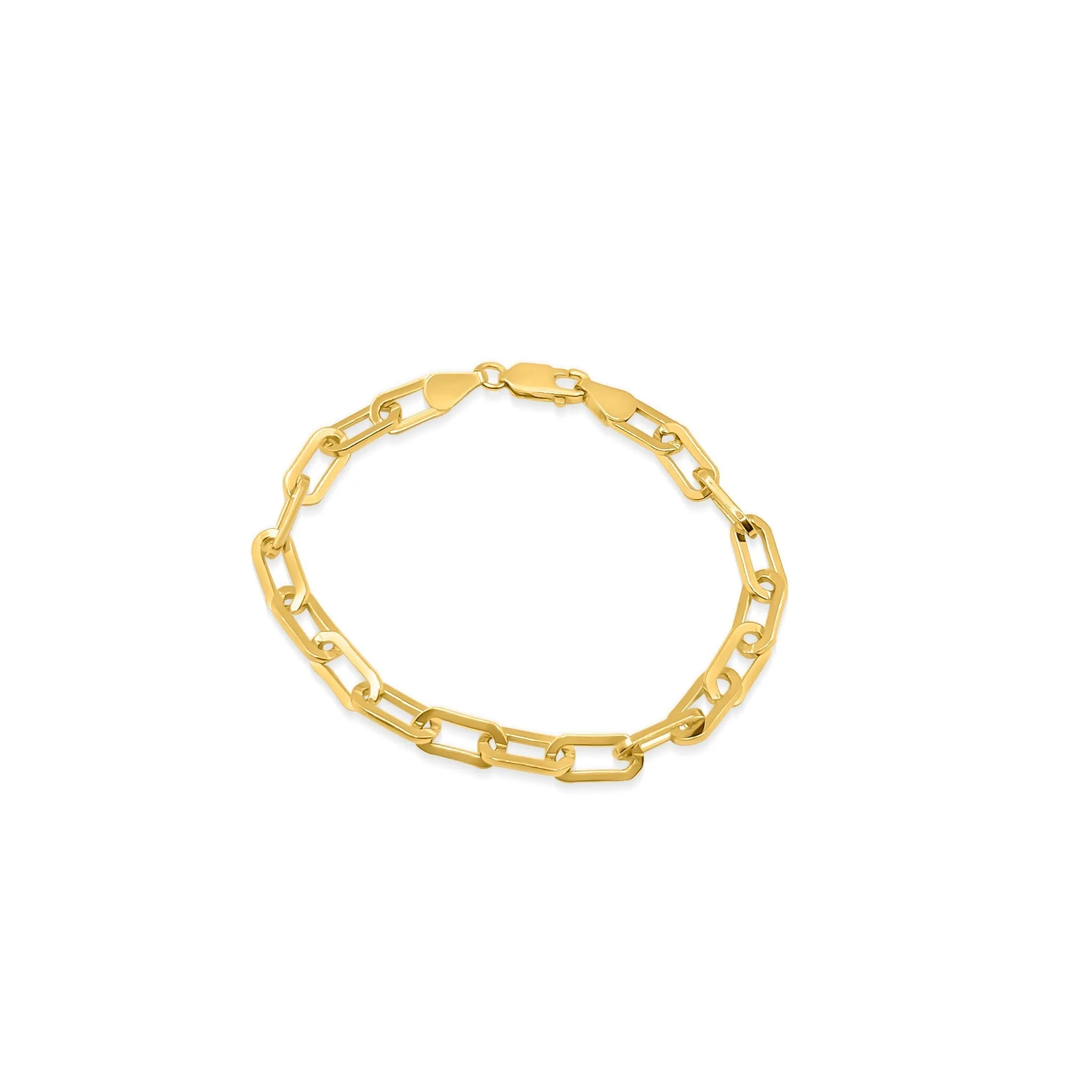 Sterling Silver Small Paperclip Chain Bracelet sold by Capsul Jewelry product image thumbnail 4