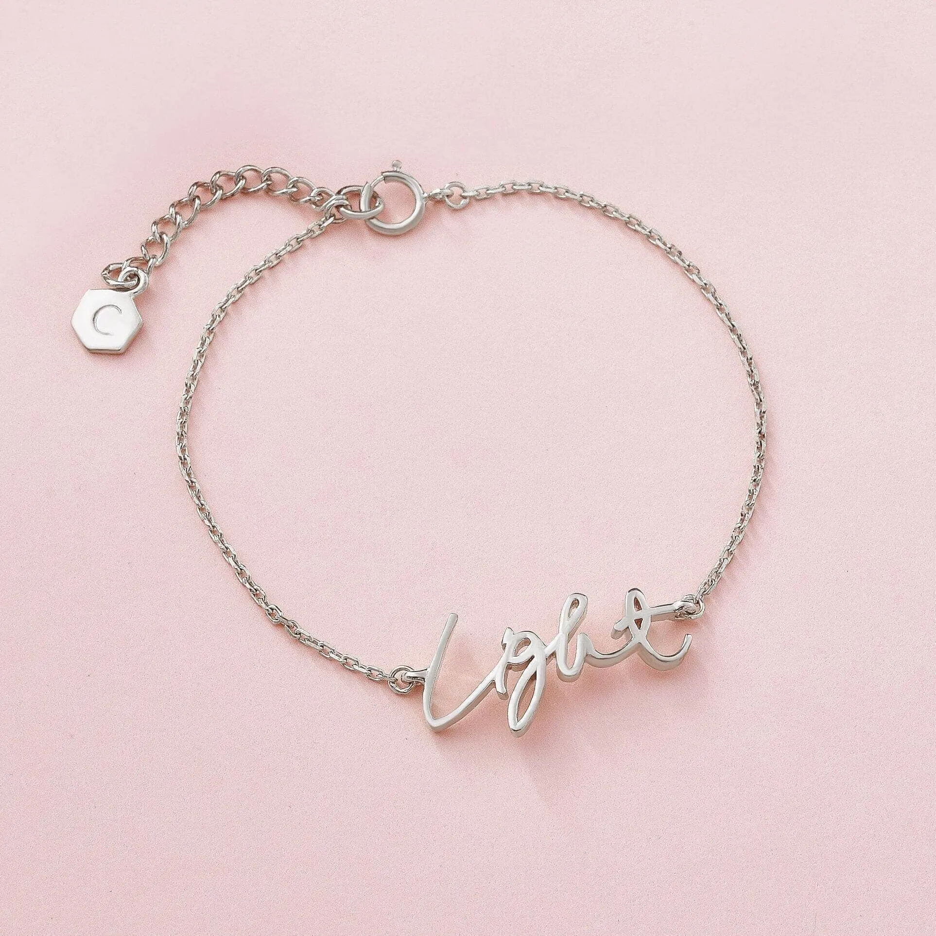 Sterling Silver Light Signature Bracelet sold by Capsul Jewelry product image thumbnail 5