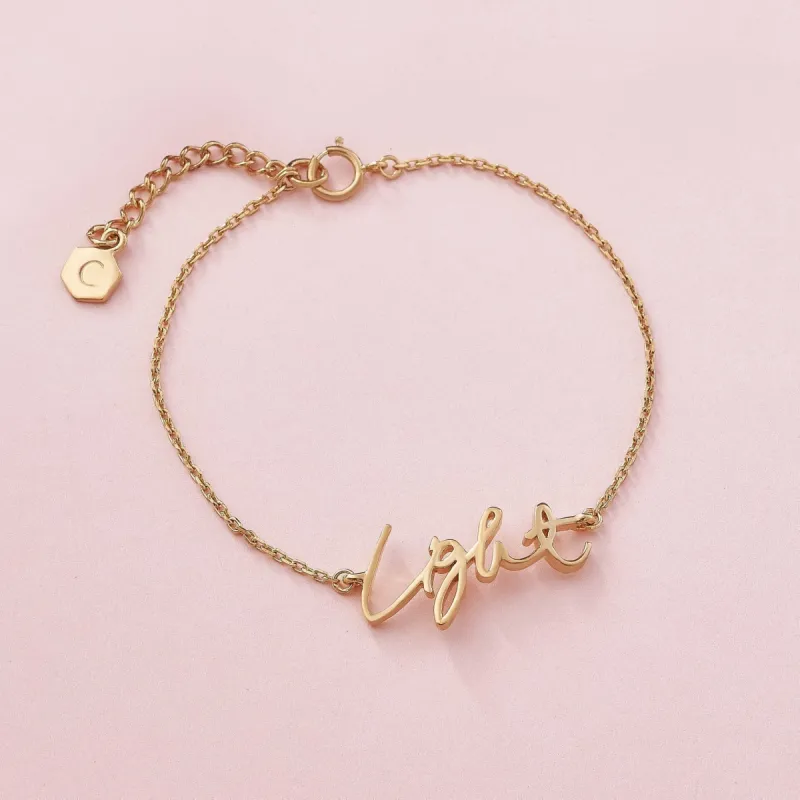 Sterling Silver Light Signature Bracelet sold by Capsul Jewelry