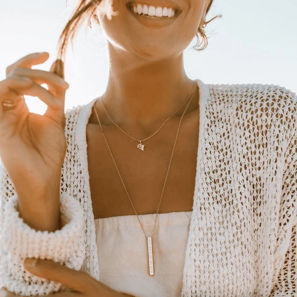 Custom Medium Column Necklace sold by Capsul Jewelry product image thumbnail 3