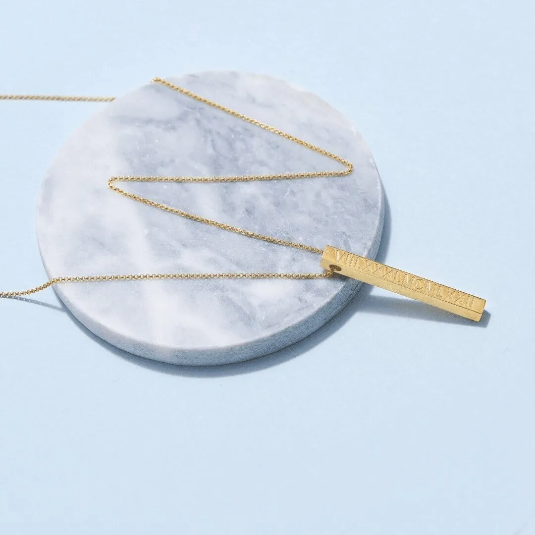 Custom Medium Column Necklace sold by Capsul Jewelry product image thumbnail 5