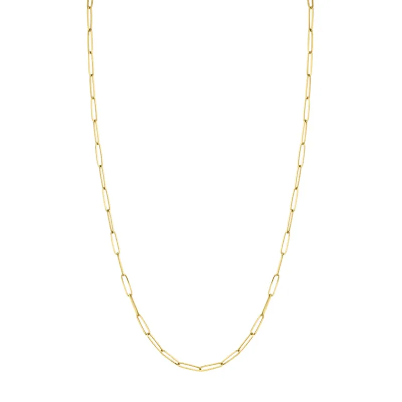 Sterling Silver Small Paperclip Chain Necklace sold by Capsul Jewelry