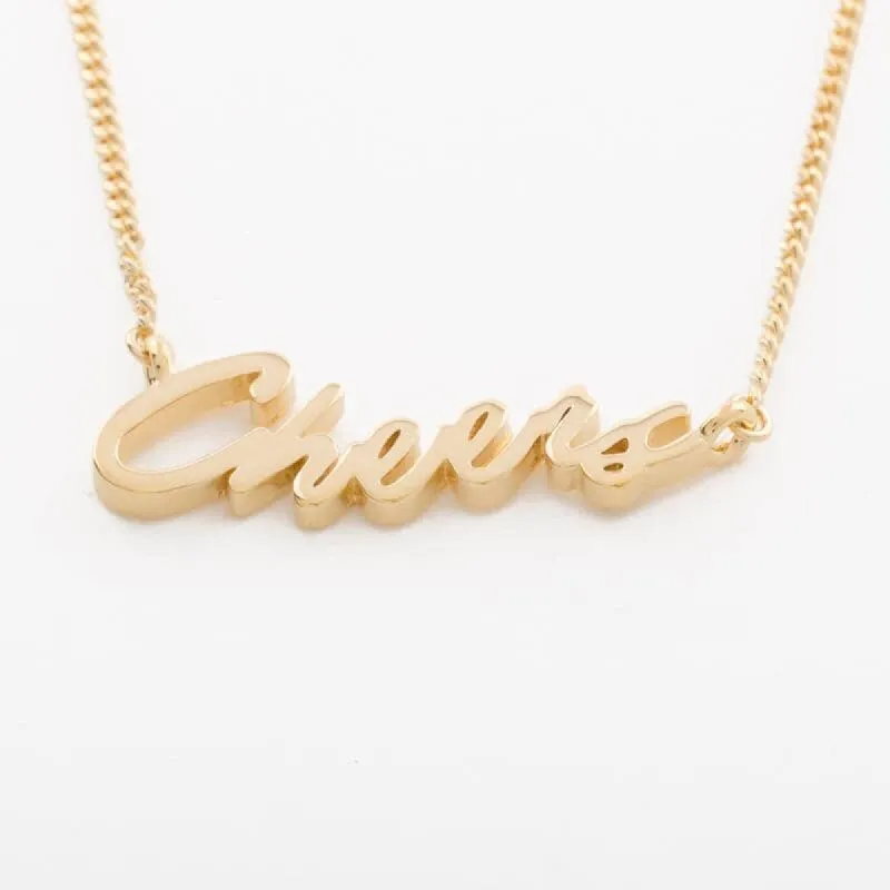 Cheers Signature Necklace sold by Capsul Jewelry