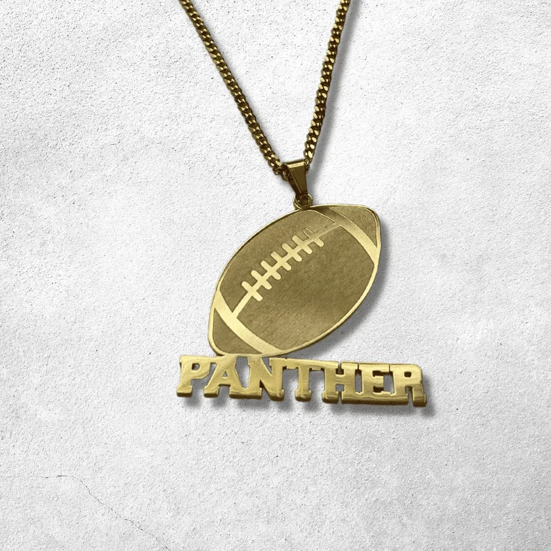 Custom Football Star Necklace sold by Capsul Jewelry product image thumbnail 2