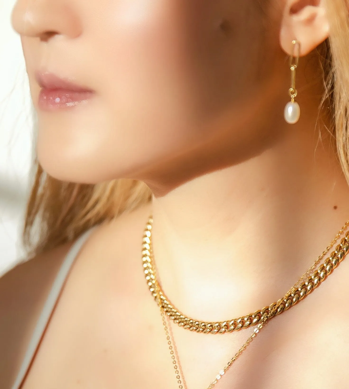 8mm Medium Classic Havana Cuban Chain Necklace sold by Capsul Jewelry product image thumbnail 4