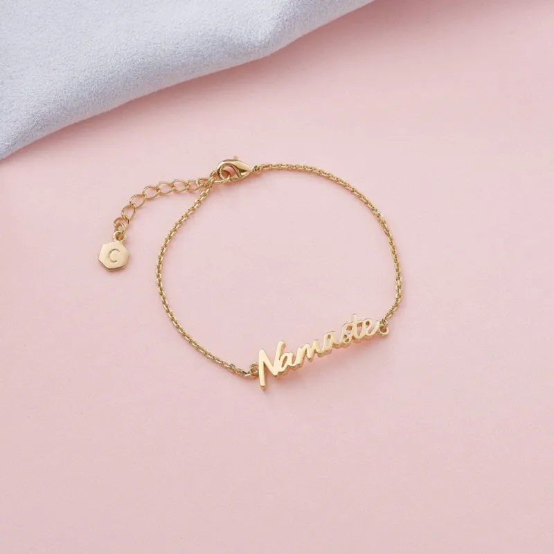 Namaste Signature Bracelet sold by Capsul Jewelry