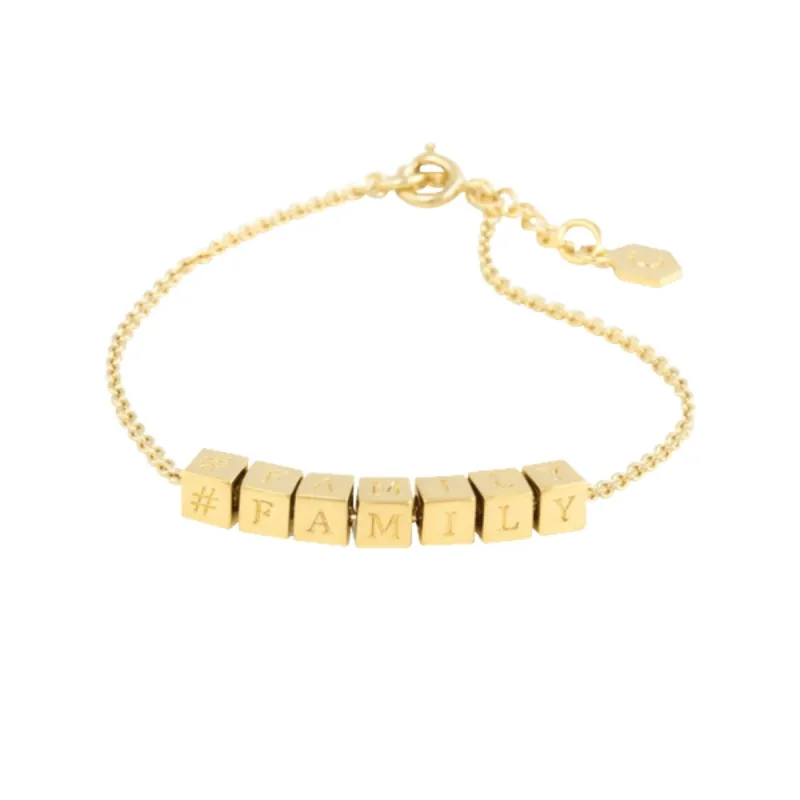 #Family Mini-Block Bracelet sold by Capsul Jewelry