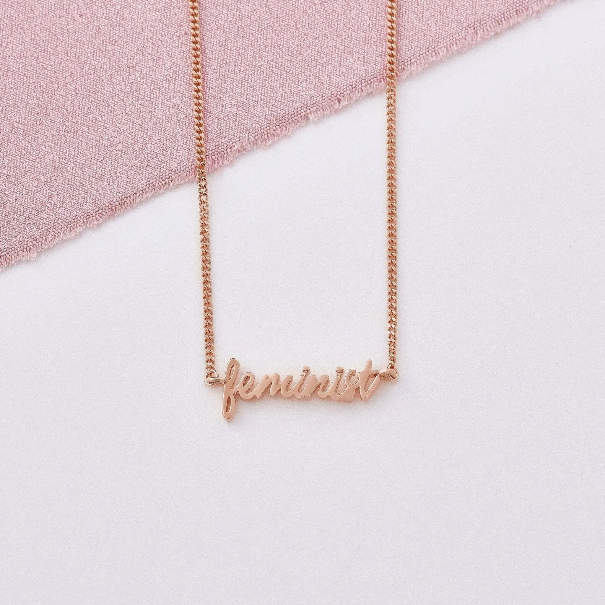 Feminist Signature Necklace sold by Capsul Jewelry product image thumbnail 5