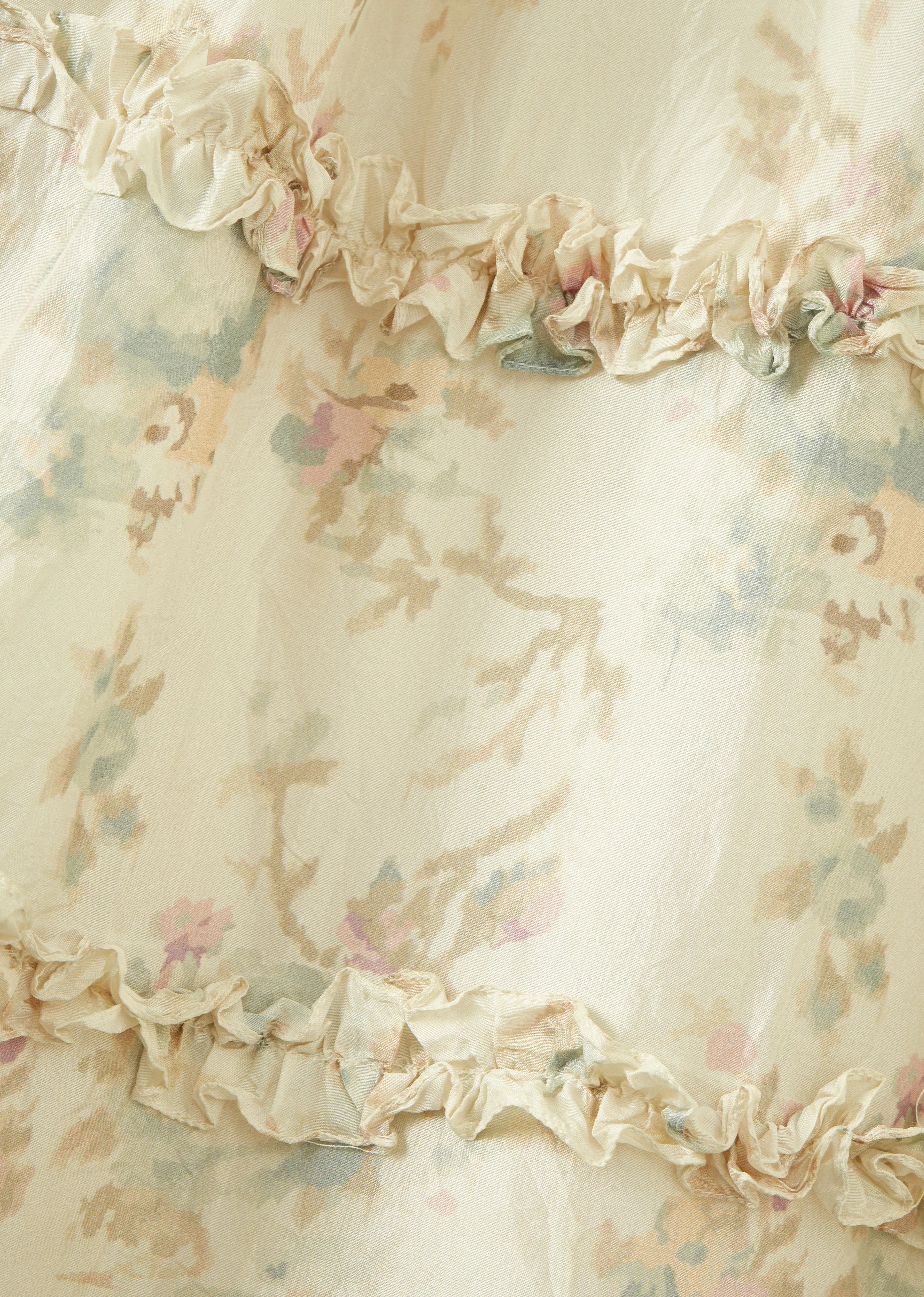 VERITY WOMEN'S SILK SKIRT - BLUE ROSE PRINT sold by Caramel product image thumbnail 2