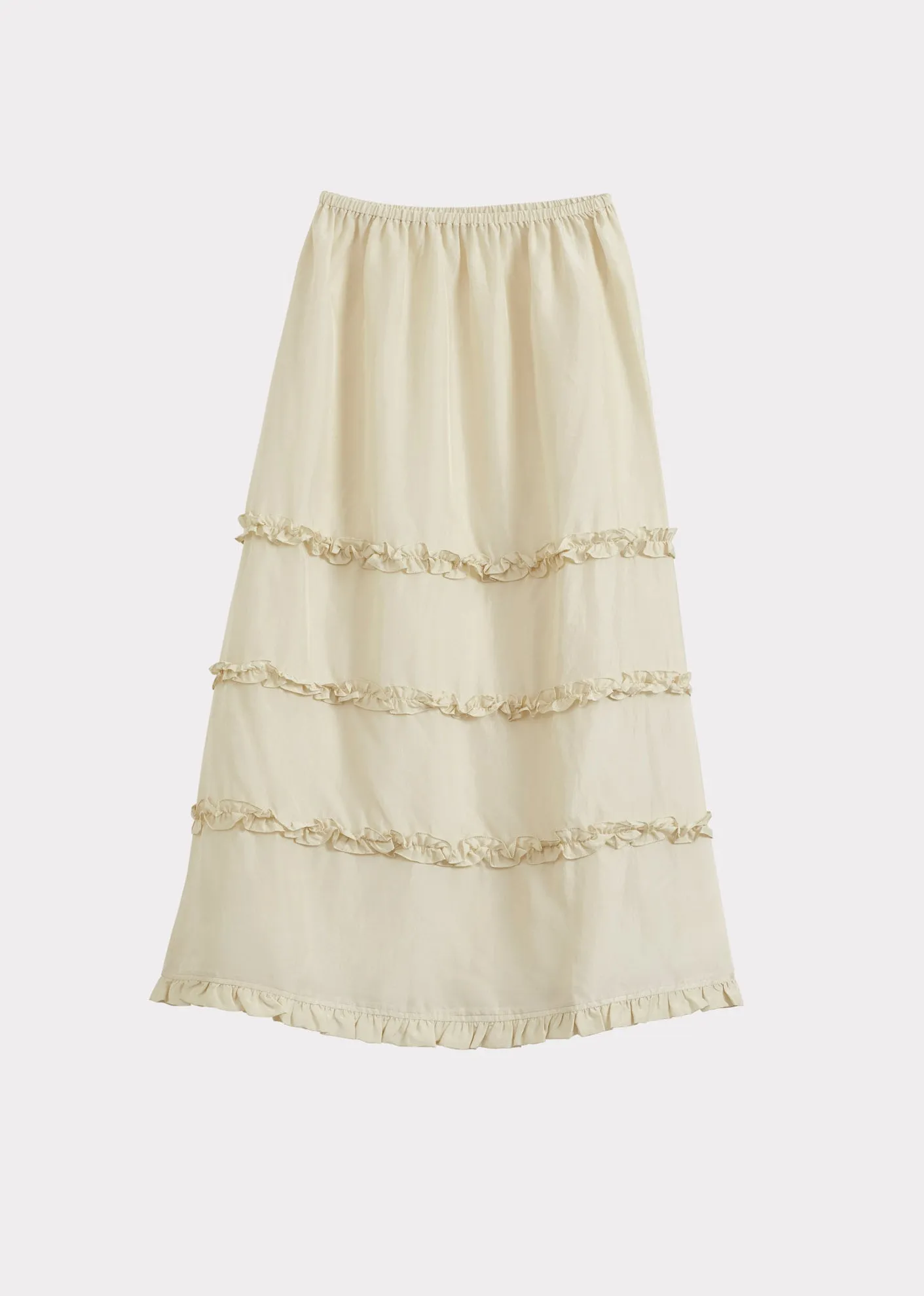 VERITY WOMEN'S SILK SKIRT - ECRU sold by Caramel product image thumbnail 3
