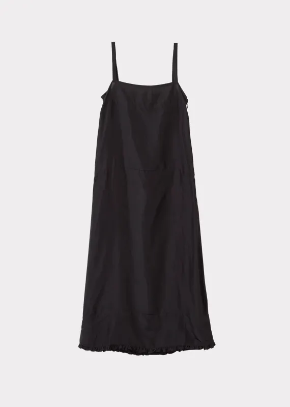 WOMEN'S A-LINE SLIP DRESS - BLACK made by Caramel