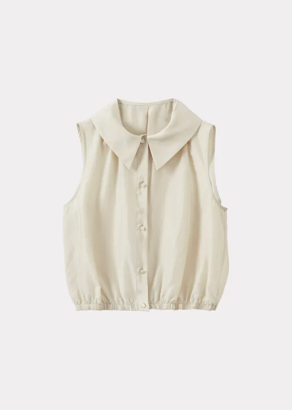 LAINA WOMEN'S SILK BLOUSE - ECRU sold by Caramel