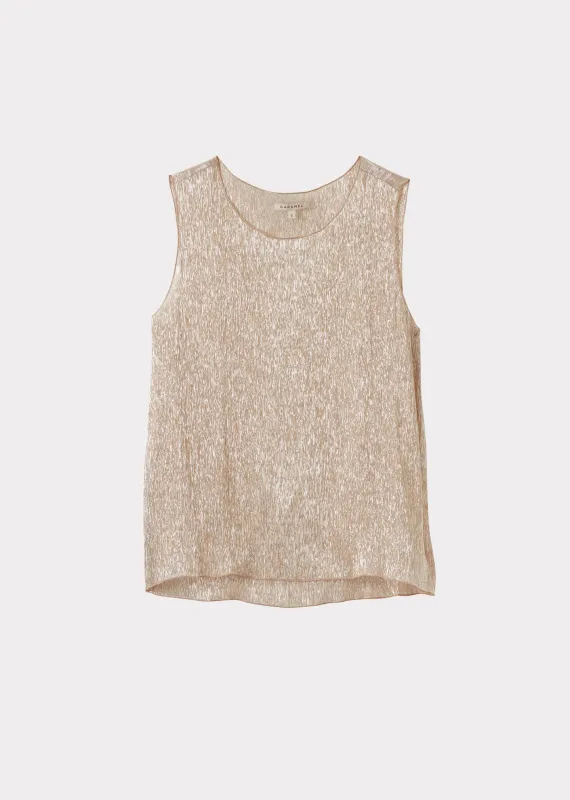 WOMEN'S SILK VEST - CHAMPAGNE sold by Caramel