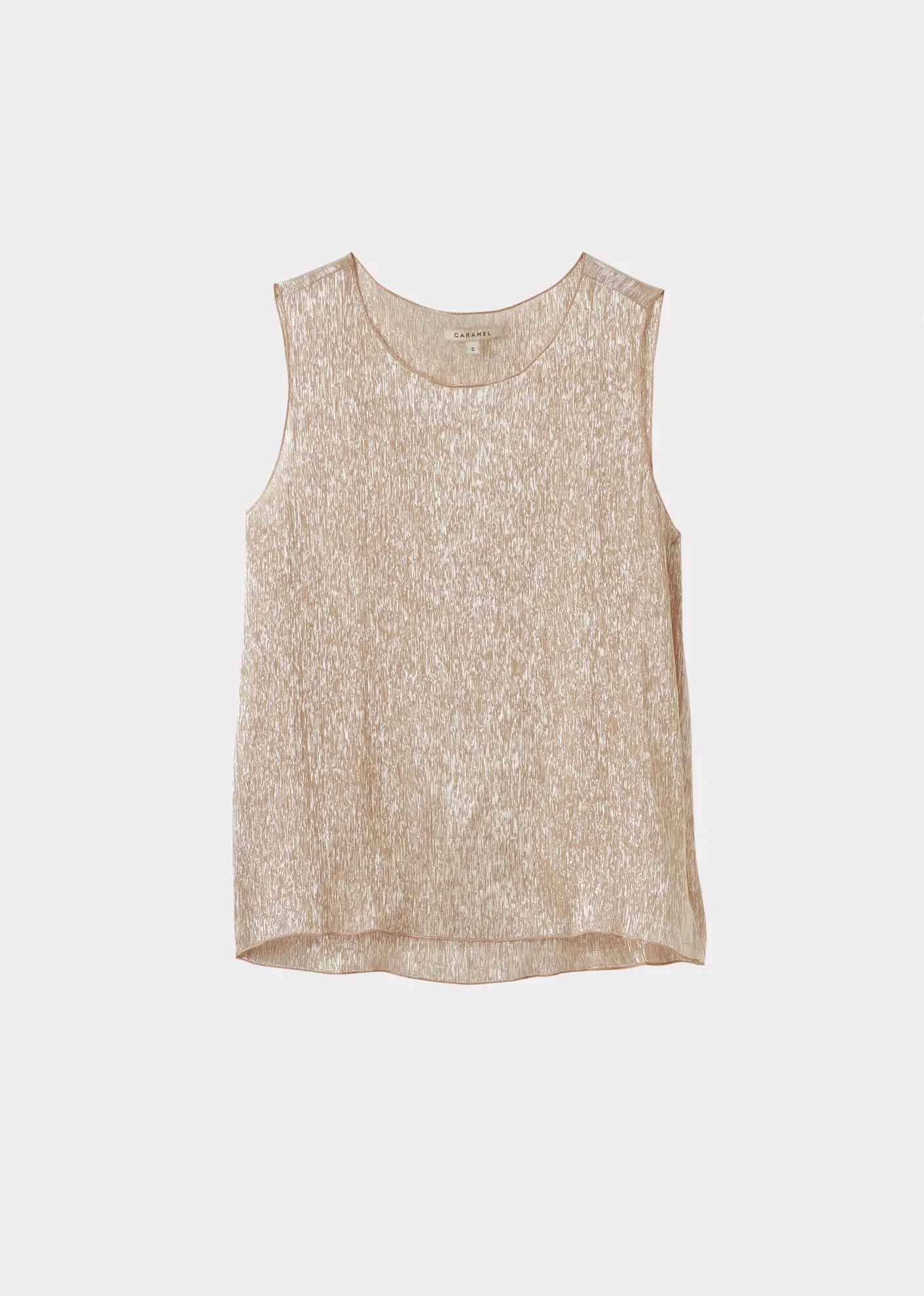 WOMEN'S SILK VEST - CHAMPAGNE sold by Caramel