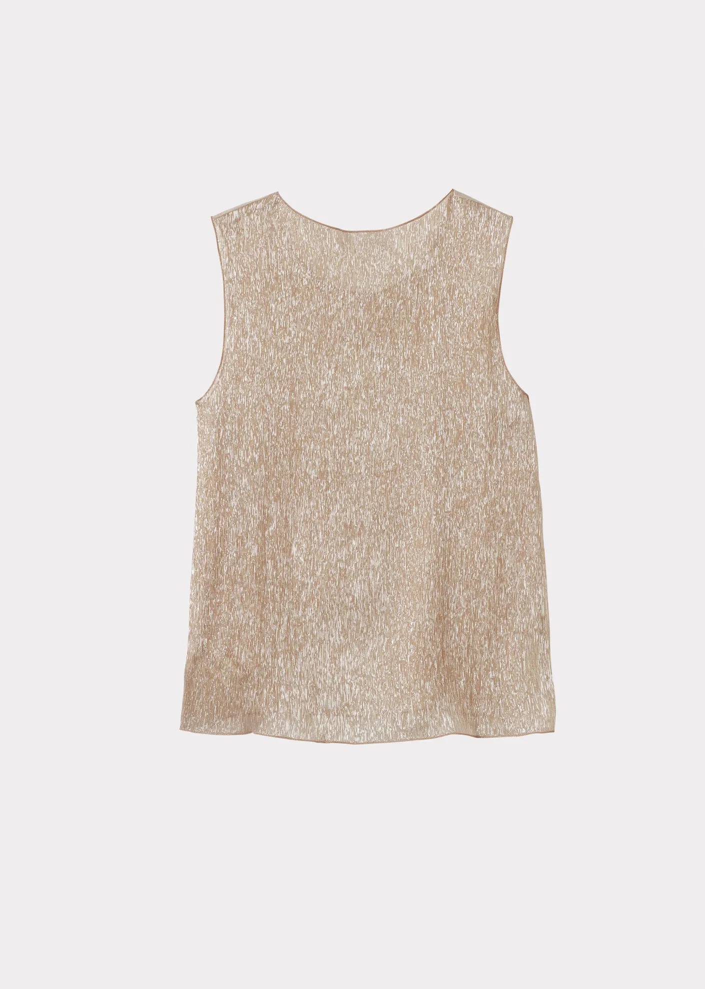 WOMEN'S SILK VEST - CHAMPAGNE sold by Caramel product image thumbnail 3
