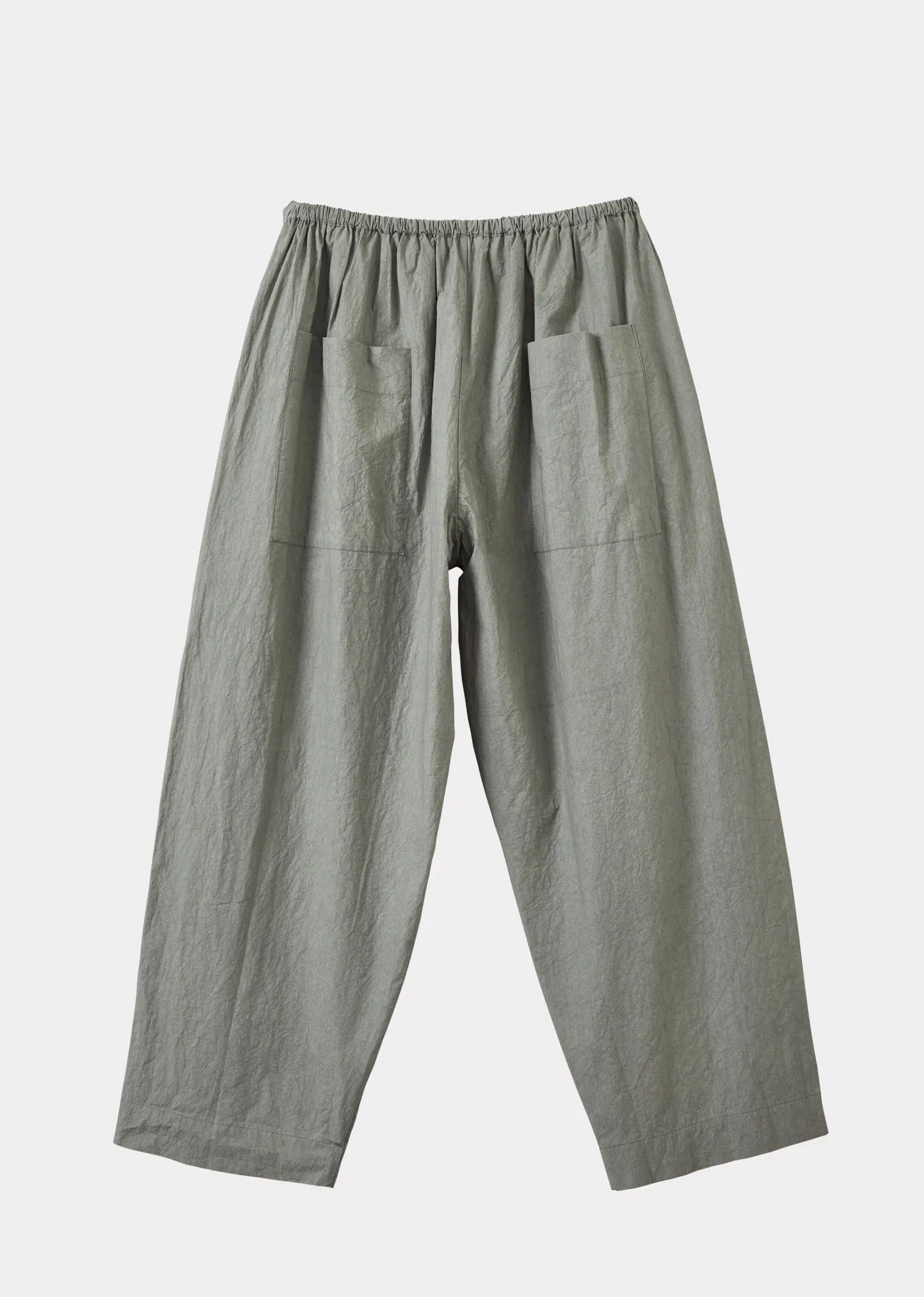 WOMEN'S TIE-DETAIL TROUSERS - GREY / GREEN sold by Caramel product image thumbnail 3