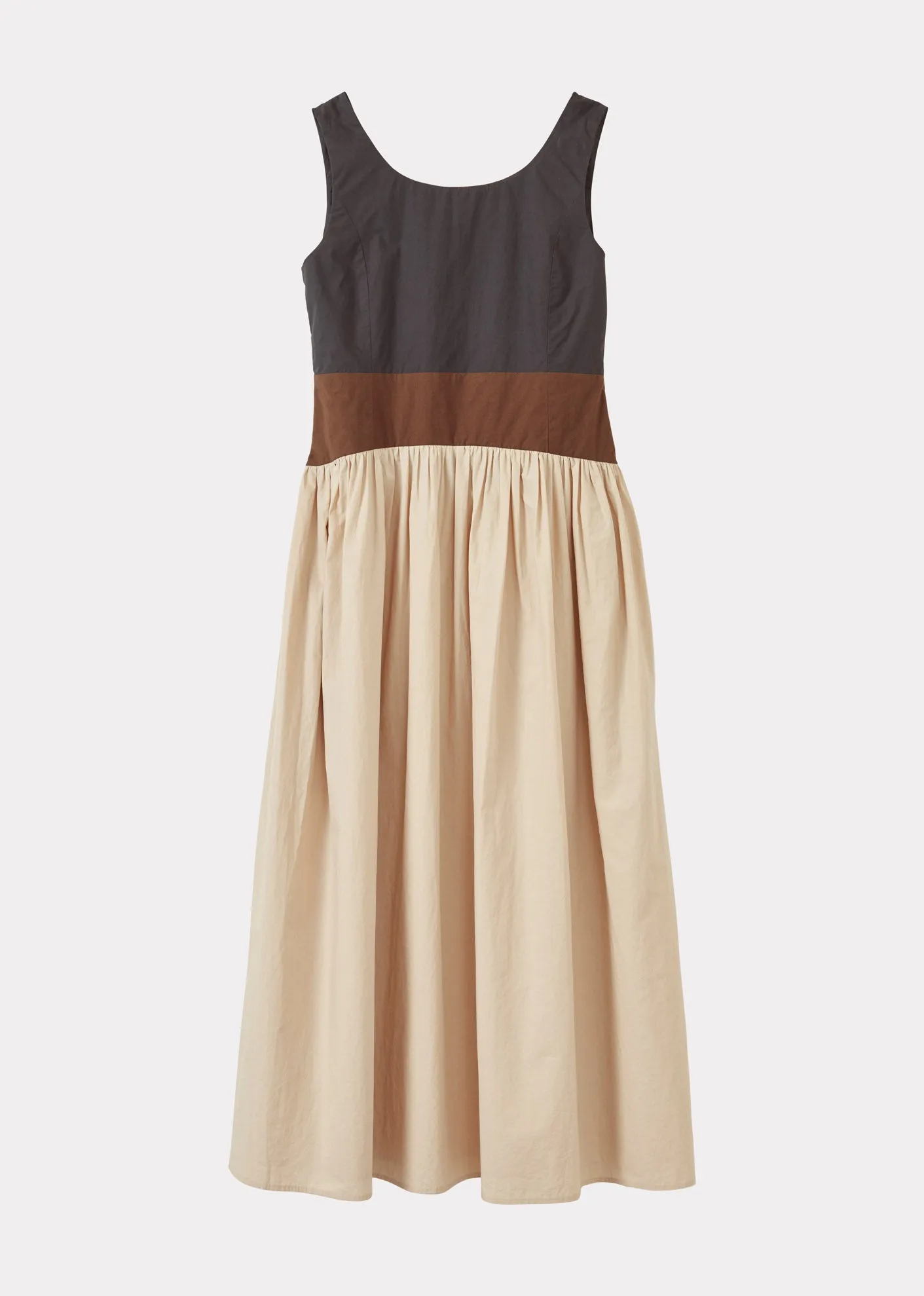 WOMEN'S PANELLED DRESS - BLACK/BROWN/BEIGE sold by Caramel product image thumbnail 4