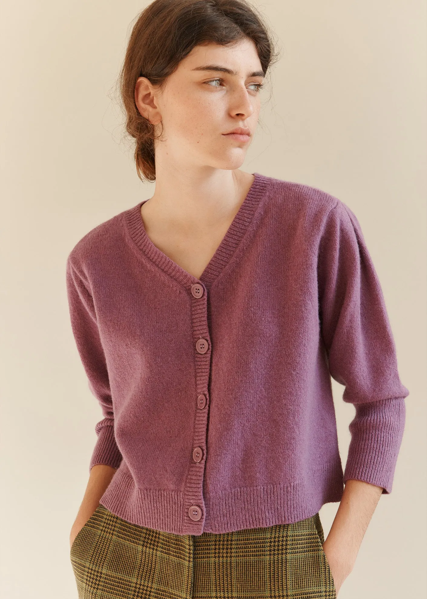 WOMEN'S CARDIGAN - LILAC sold by Caramel product image thumbnail 2