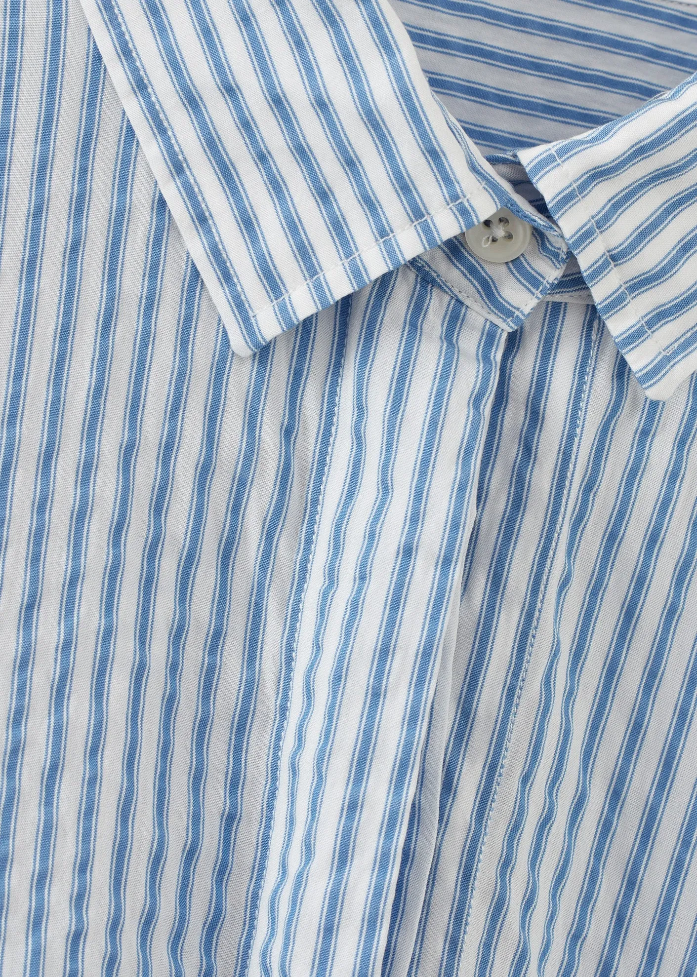 WOMEN'S A-LINE SHIRT - NAVY BLUE STRIPE sold by Caramel product image thumbnail 3