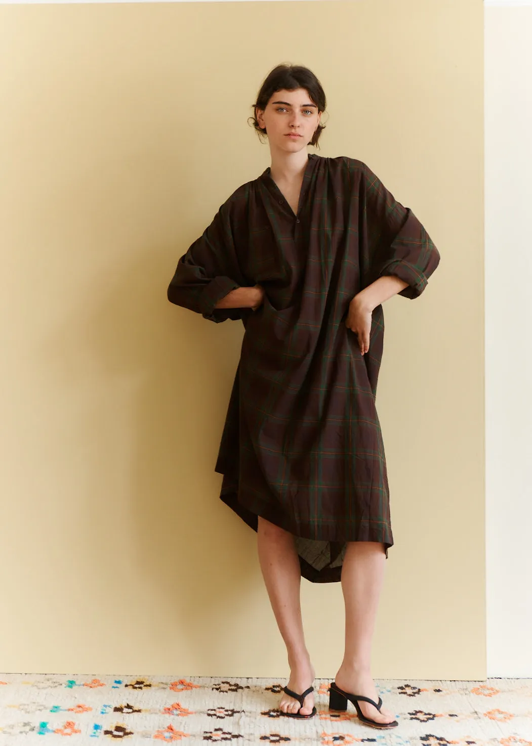 YEW WOMEN'S DRESS - BROWN/GREEN/TARTAN sold by Caramel product image thumbnail 2