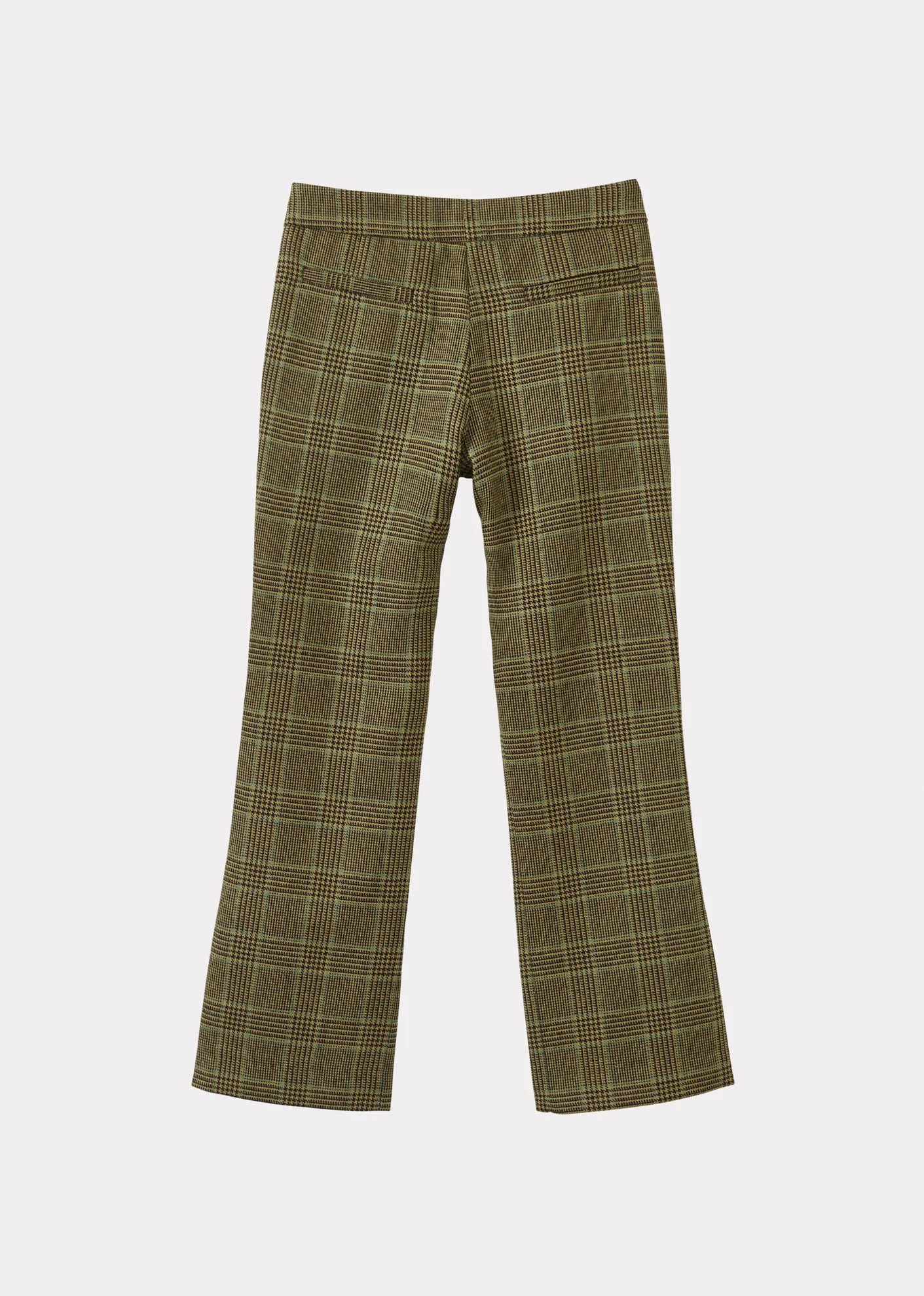 WOMAN KICK FLARE TROUSER - YELLOW / BLACK CHECK sold by Caramel product image thumbnail 4