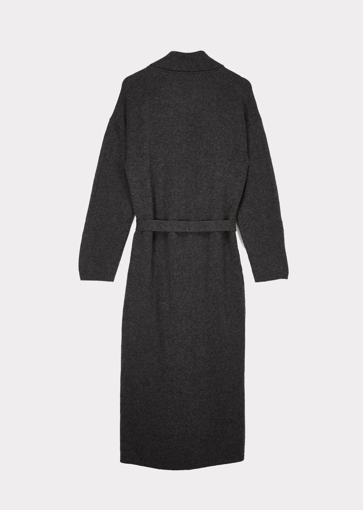 WOMEN'S CASHMERE KNITTED ROBE - GRAPHITE sold by Caramel product image thumbnail 4