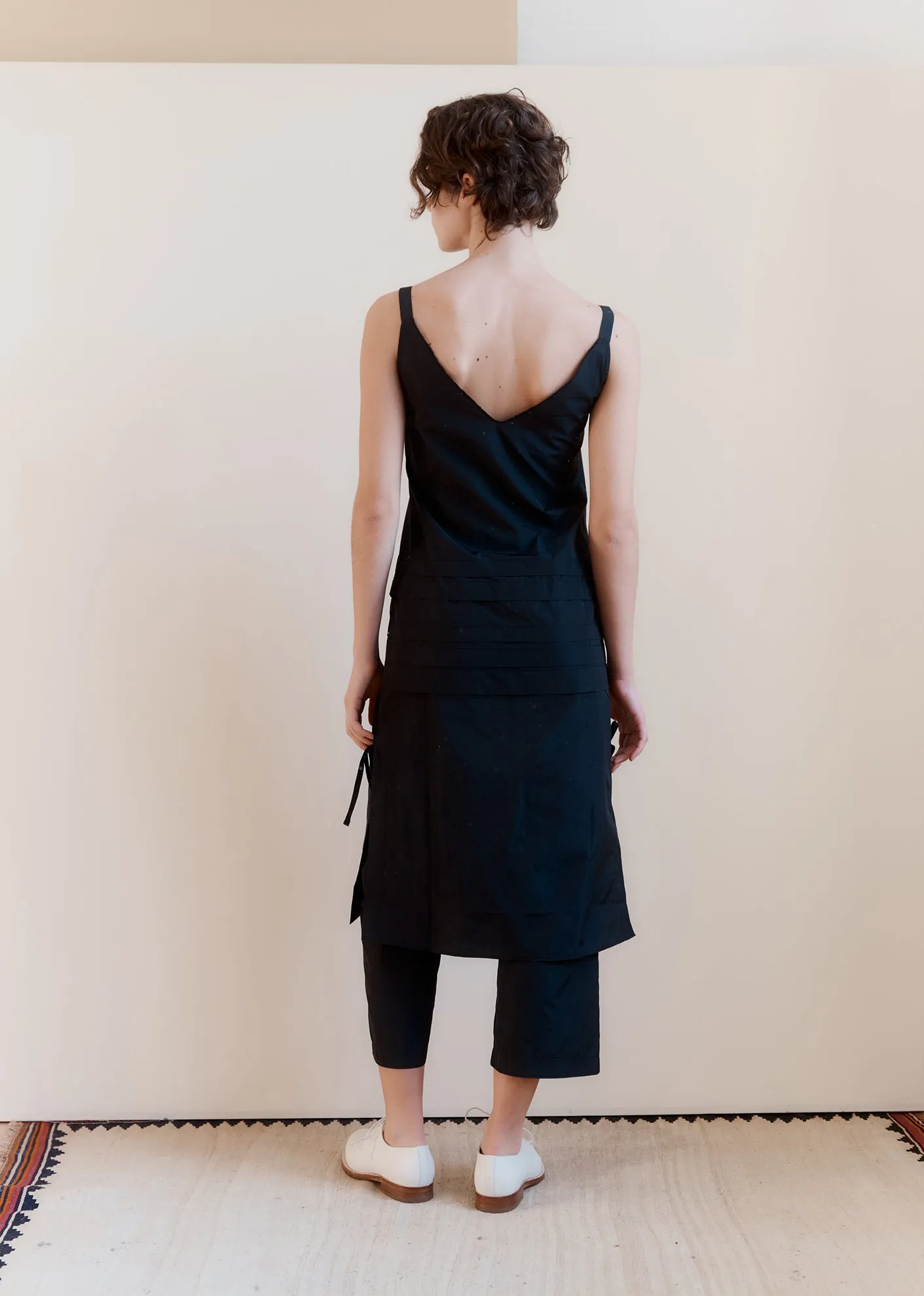 WOMEN'S TAFFETA TUCK DRESS - BLACK sold by Caramel product image thumbnail 3