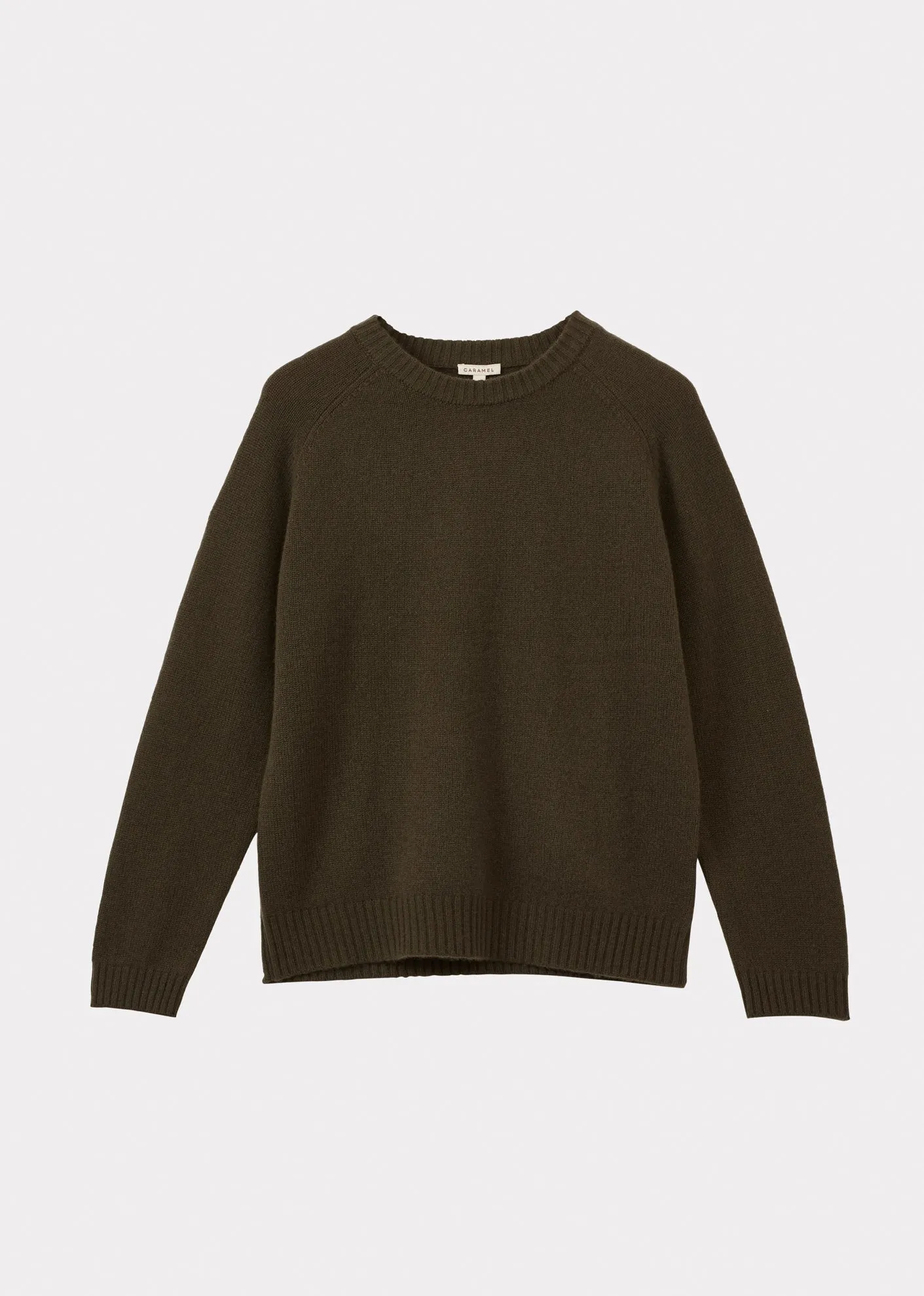 POA WOMEN'S CASHMERE JUMPER - OLIVE sold by Caramel