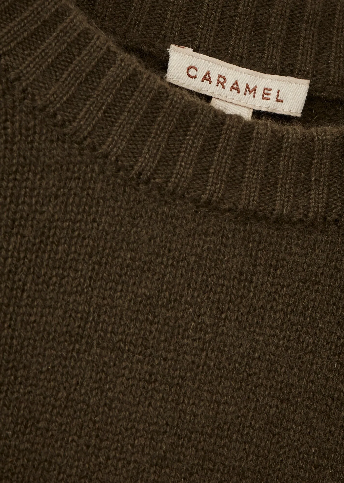 POA WOMEN'S CASHMERE JUMPER - OLIVE sold by Caramel product image thumbnail 3