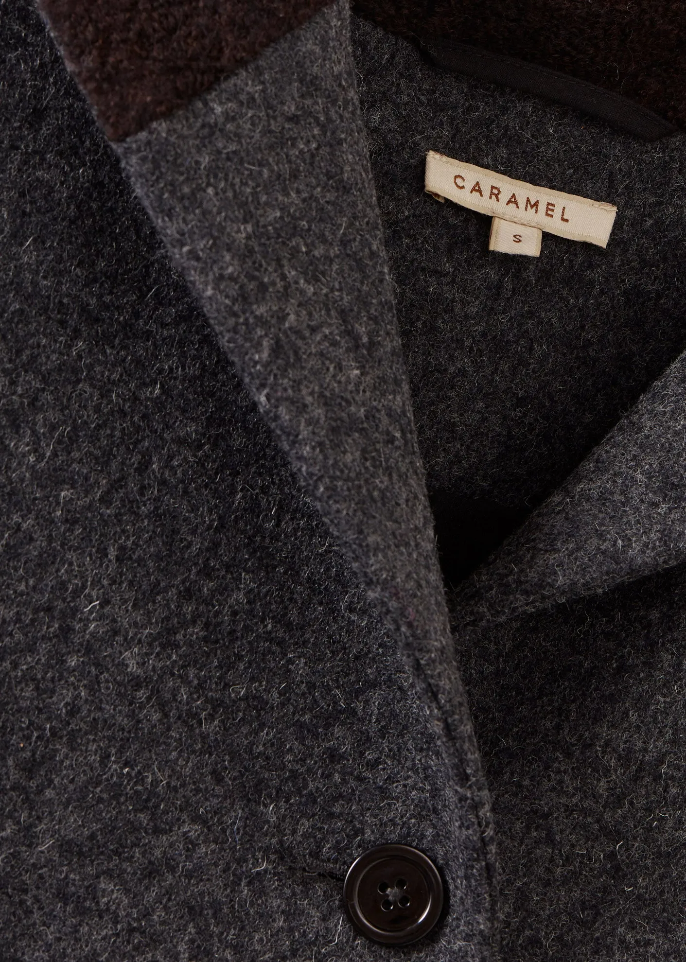 WOMEN'S NEW WOOL OVERSIZED COAT - GREY MELANGE sold by Caramel product image thumbnail 2