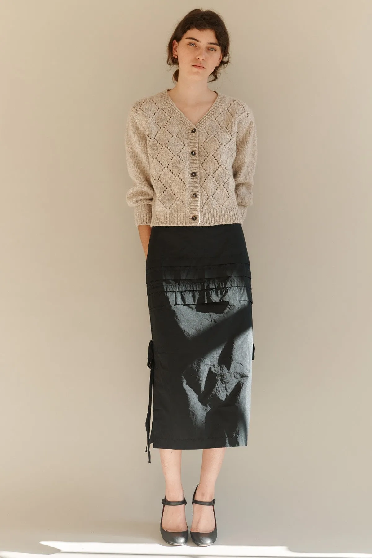WOMEN'S TUCK SKIRT - BLACK sold by Caramel product image thumbnail 2