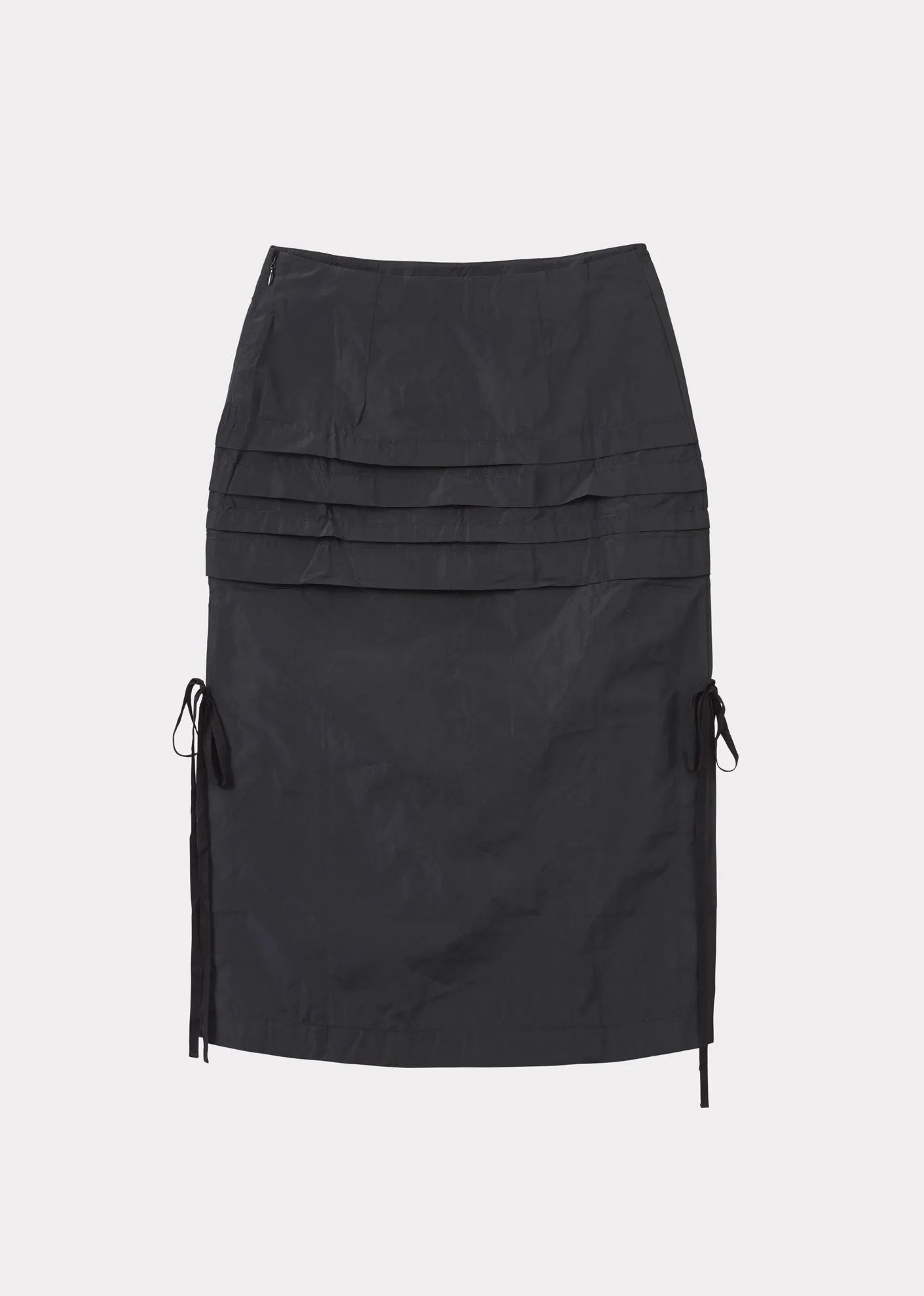 WOMEN'S TUCK SKIRT - BLACK sold by Caramel