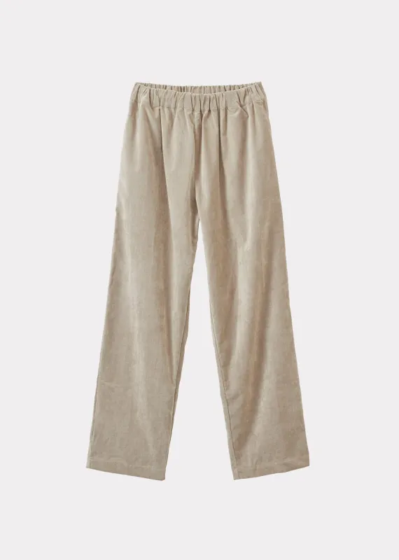 CHICHESTER WOMEN'S COTTON MIX TROUSERS - STONE GREY made by Caramel